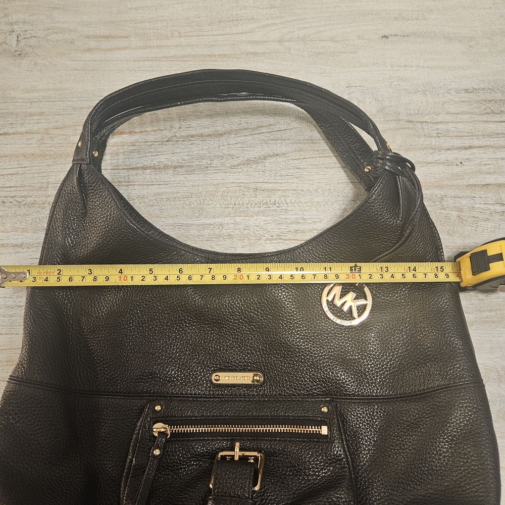Michael Kors Lg Austin pebbled black Leather Shoulder Bag - Picture 4 of 9